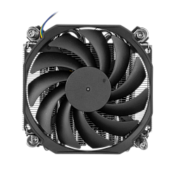 Кулер для процессора ПК/ CPU Cooler Foxline DB32i (125W, 4-pin PWM, 32mm, Al/Cu, 4x6mm, 1x90mm, 41.46CFM, 33dBA, 3400RPM, S: 1851/1700/1200/115X, Black)