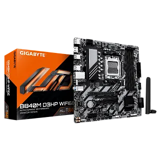 Материнская плата Gigabyte B840M D3HP WF6E, AM5, AMD B840, Micro-ATX, DDR5