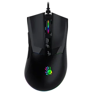 Мышь A4Tech Bloody W90 Max 10000dpi USB 7but, проводное подключение, USB-A, черный, подсветка