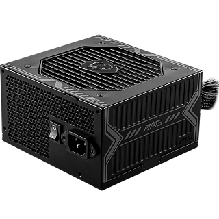 Блок питания Блок питания ПК/ Power Supply MSI MAG A550BN, 550W 80+ Bronze (ATX, Non modular, 1x24(20+4)pin, 1xCPU 8(4+4)pin, 2xPCIe*2 8(6+2)pin, 5xSATA3, 2xMOLEX4pin, Active, 120x120mm, 150x140x86mm, APFC, black)