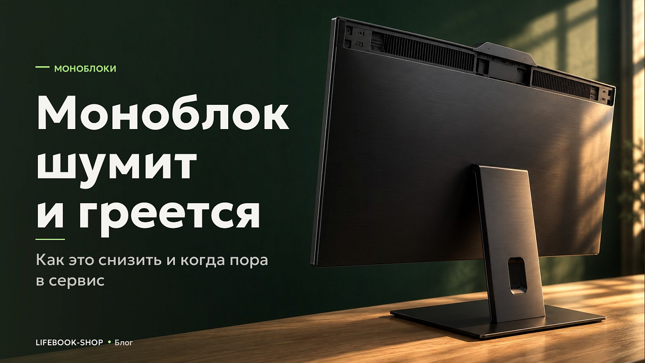 Моноблок шумит и греется: как это снизить и когда пора в сервис