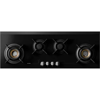 Варочная панель ASKO HG8144BGB1, газовая, 111 см, 4 конфорки, WOK Fusion Volcano, газ-контроль, чёрная