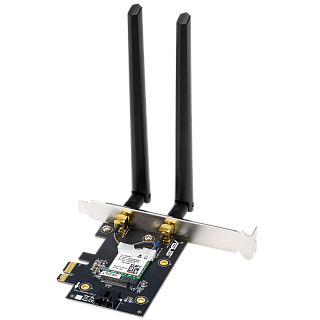 Сетевой адаптер ASUS PCE-BE6500, Wi-Fi 7, PCIe x1