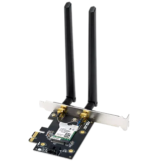Wi-Fi адаптер ASUS PCE-BE6500 PCI Express, Wi-Fi 7, 2,4/5/6 ГГц, Bluetooth 5.4