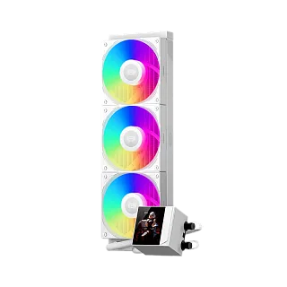 Система жидкостного охлаждения PcCooler DC360 Pro ARGB Display WH, вентилятор 120 мм, AM5