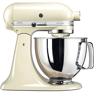 Планетарный миксер KitchenAid Artisan 5KSM125EAC, 4,8 л, 300 Вт, откидной блок, кремовый