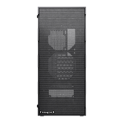Корпус без блока Case HSPD M550, Mesh Mid Tower, Black, TG, 0.45 SPCC, no fans ATX, mATX, mITX 160/340/200mm 2x2.5", 2x3.5", 7xPCI 1xUSB-A 3.0, 2xUSB-A 2.0 395x195x450mm