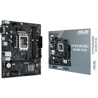 Материнская плата ASUS PRIME H610M-R D4-SI, LGA1700, Intel H610, mATX, DDR4