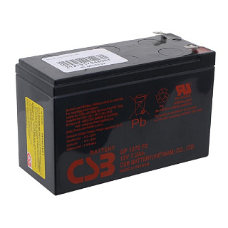 Батарея для ИБП CSB GP1272 F2, 12 В, 7.2 А·ч