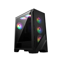 Корпус для ПК MSI MAG FORGE, Midi Tower, чёрный, под ATX, mATX, mITX, подсветка ARGB