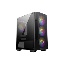 Корпус для ПК MSI MAG FORGE M100A, Mini Tower, чёрный, под mATX, Mini-ITX, подсветка ARGB