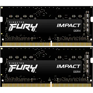 Оперативная память Kingston KF432S20IBK2/16, 16 ГБ (2x8 ГБ), DDR4, 3200 МГц, SO-DIMM, CL20