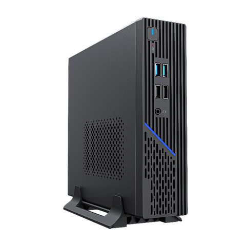 Корпус для ПК Foxline FL-109-AD120-DC, с БП 120 Вт, чёрный