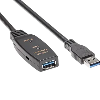 Кабель iOpen USB3.0-repeater, USB 3.0 Type-AM, USB 3.0 Type-AF, 10 м