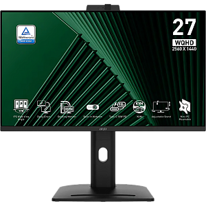 Монитор MSI PRO MP275QPDG, 27 ″, 2560x1440, 100 Гц, IPS, чёрный, DP x 1, HDMI x 2 и др.