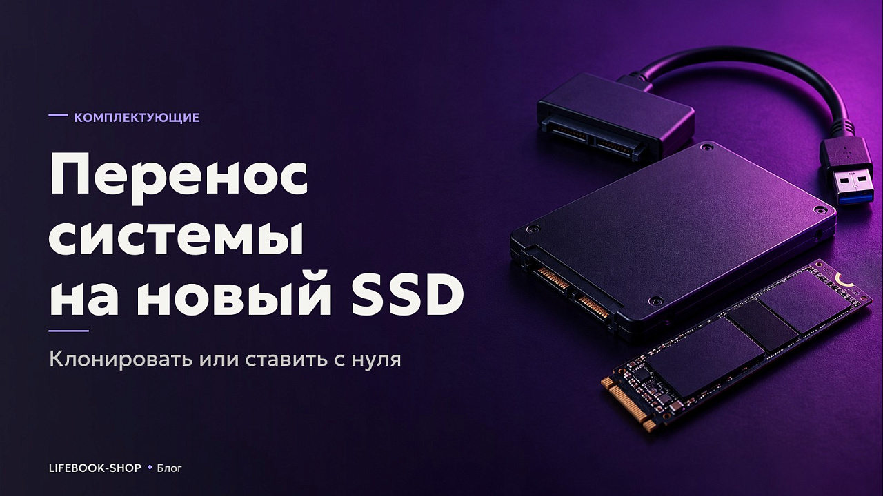 Перенос системы на новый SSD: клонировать или ставить с нуля