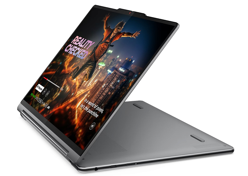 Ноутбук-трансформер Lenovo Yoga 9 2-in-1 14IMH9 83AC005ERK, Luna Grey, 14" 4K OLED 60Hz Touch + Lenovo® Slim Pen, Intel® Core™ Ultra 7 155H, Intel® Arc™ Graphics, 32 GB LPDDR5x-7467, 1 TB SSD PCIe GEN4, WINDOWS 11 HOME, КЛАВИАТУРА RU/US, гарантия 1 год, фото 4