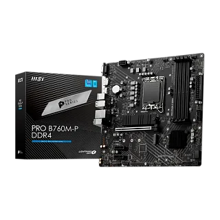 Материнская плата MSI INTEL B760 s1700, LGA1700, mATX, DDR4, DIMM, 128 ГБ ОЗУ, PROB760M-PDDR4