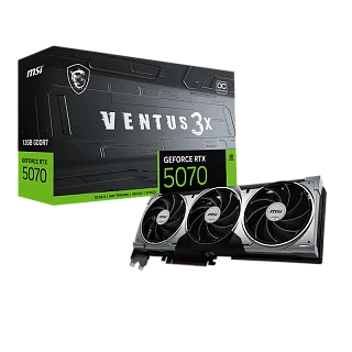 Видеокарта MSI GeForce RTX 5070 12G VENTUS 3X OC, NVIDIA GeForce RTX 5070, GDDR7
