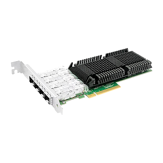 Сетевая карта LR-Link LRES1027PF-4SFP28, 4 порта SFP28 25 Гбит/с, PCIe 3.0 x8