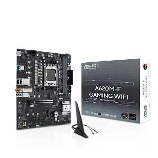 Материнская плата ASUS A620M-F WIFI, AM5, AMD A620, mATX, DDR5