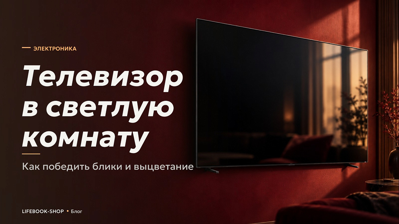 Телевизор в светлую комнату: как победить блики и выцветание
