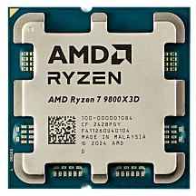 Процессор AMD Ryzen 7 9800X3D, AM5, OEM, 8 ядер, 16 потоков, до 5.2 ГГц, AMD Radeon Graphics