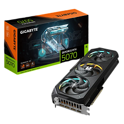Видеокарта Gigabyte GV-N5070GAMING OC-12GD, NVIDIA GeForce RTX 5070, 12 ГБ видеопамяти, GDDR7, PCI Express 5.0