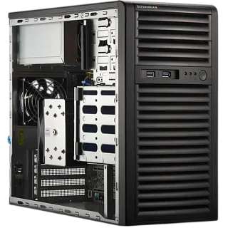Серверная платформа Supermicro Mainstream Server Mini-Tower, 1x LGA1718 (AMD EPYC™ 4004 4005; Ryzen™ 7000 9000), 4x DDR5 Up to 192GB (SuperMicro AS-3015A-I)