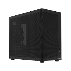 Корпус без блока HSPD M210, Mesh Mid Tower, чёрный, mATX/mITX, USB‑A 3.0, 302×168×350 мм