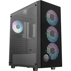 Корпус ПК Case Ocypus Gamma C70 BK ARGB, Midi‑Tower, 4×120 мм ARGB, USB‑A 3.0 и USB 2.0, ATX/mATX/mITX, чёрный