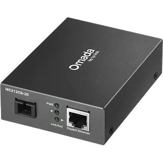 Конвертер Одномодовый гигабитный TP-Link Omada MC212CS-20, медиаконвертер