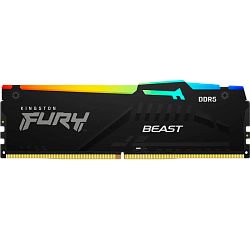 Оперативная память Kingston 8 ГБ DDR5 5200 MT/s CL40 DIMM FURY Beast RGB XMP, KF552C40BBA-8