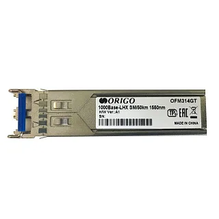 Трансивер Origo OFM314GT SFP 1000Base-LHX, одномодовый, Duplex LC, 1550 нм, до 50 км