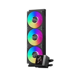 Система жидкостного охлаждения PcCooler DC360 Pro ARGB Display BK, вентилятор 120 мм, AM5