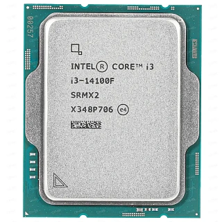 Процессор Intel Core i3-14100F, LGA1700, OEM, 4 ядра, 8 потоков, до 4.7 ГГц, Raptor Lake