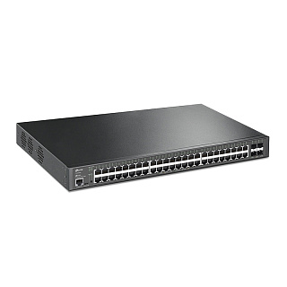 Коммутатор TP-Link JetStream SG3452XP управляемый L2+, 48 портов PoE+ 1 Гбит/с, 4 SFP+, 500 Вт