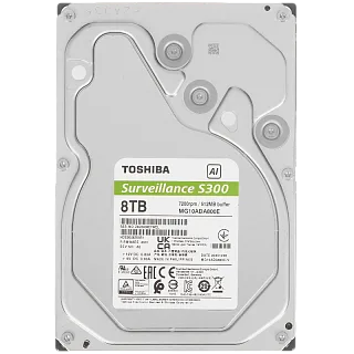 Жёсткий диск Toshiba S300 AI 8 ТБ 3,5″, 7200 об/мин, кэш 512 МБ, для видеонаблюдения