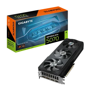 Видеокарта Gigabyte GV-N5070EAGLE OC-12GD, NVIDIA GeForce RTX 5070, 12 ГБ видеопамяти, GDDR7