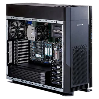 Серверная платформа Supermicro UP Workstation Server 5U (Full Tower), 1x LGA4677 (Intel® Xeon® W-3500/W-3400), Intel W790 (SuperMicro SYS-551A-T)