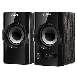 Колонки Sven SPS-606, 6 Вт, проводное подключение, чёрный