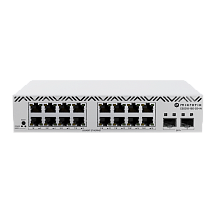 Коммутатор Mikrotik CSS318-16G-2S+IN, 16 портов 1 Гбит/с, 2 SFP+ 10 Гбит/с