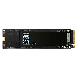 SSD Samsung 990 EVO Plus, 2 ТБ, M.2 (22×80 мм), NVMe 2.0, PCIe 4.0 x4, V-NAND TLC, чтение 7250 МБ/с, запись 6300 МБ/с