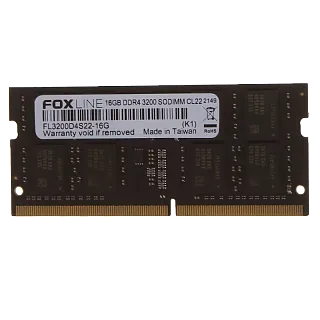 Оперативная память Foxline SODIMM FL3200D4S22S-16G, 16 ГБ, DDR4, 3200 МГц, PC4-25600, CL22