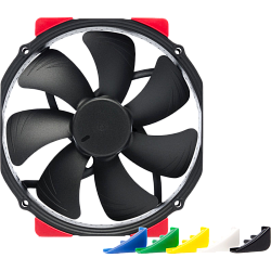 Кулер для корпуса Noctua NF-A15 HS-PWM chromax.black.swap, 140x150x25 мм, 4-pin PWM, черный