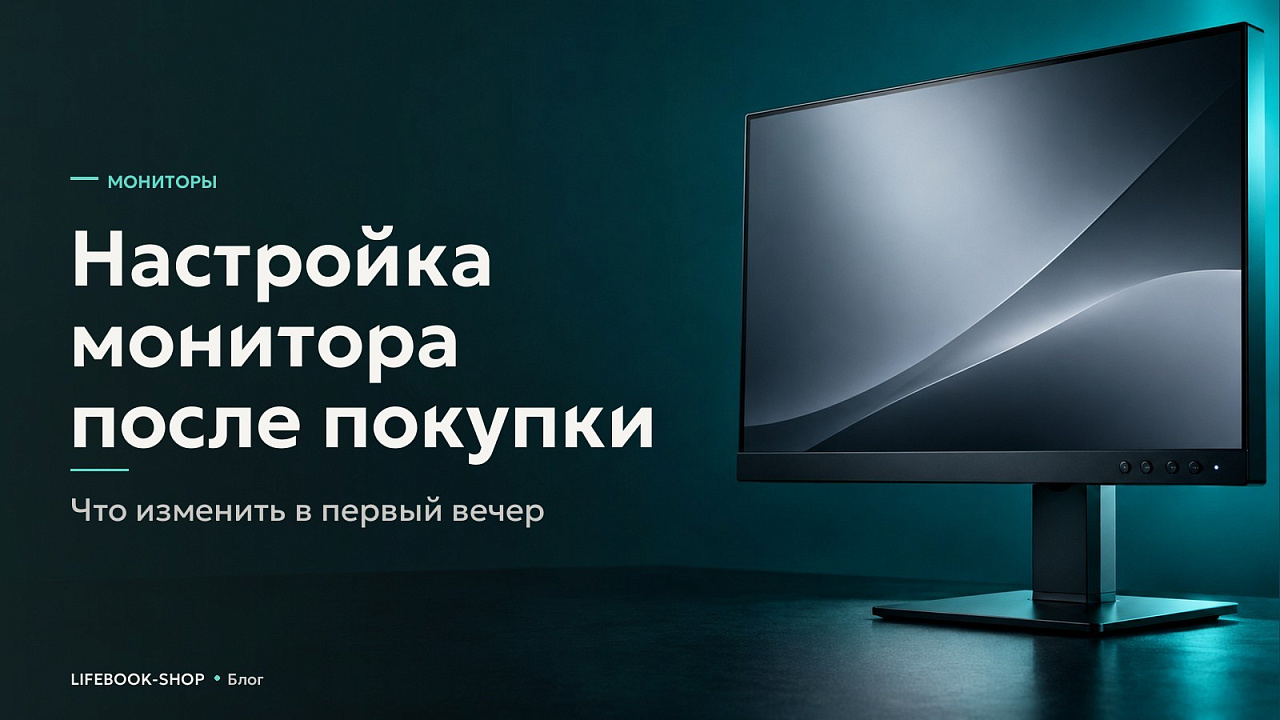 Настройка монитора после покупки: что изменить в первый вечер