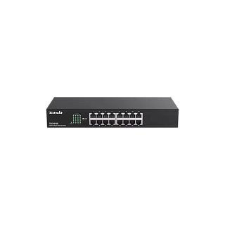 Коммутатор Tenda IP-COM G1016D неуправляемый, 16 портов 1 Гбит/с, в стойку, на стену или стол
