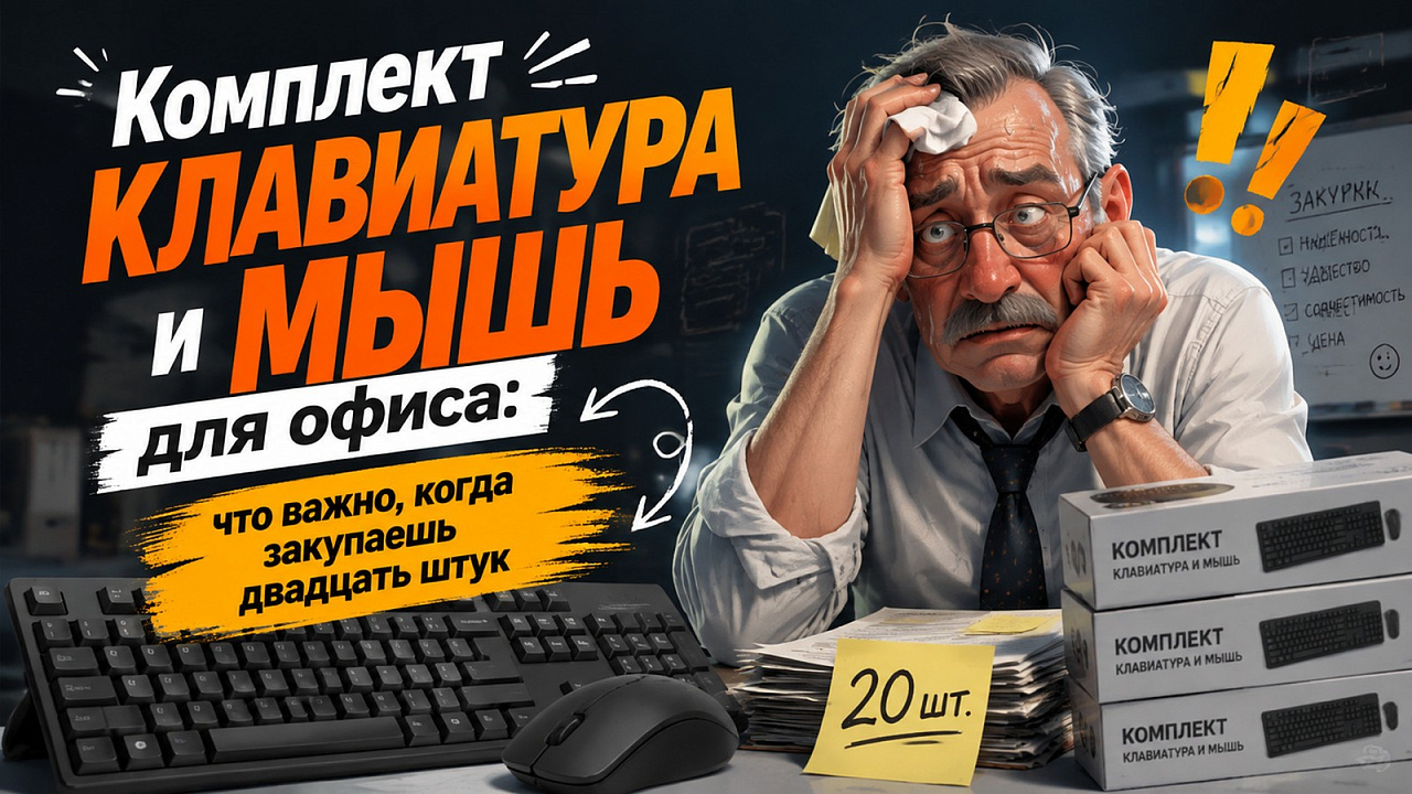 Комплект клавиатура и мышь для офиса: что важно, когда закупаешь двадцать штук