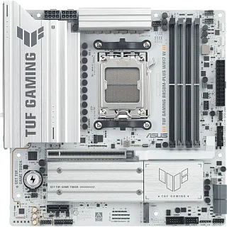 Материнская плата ASUS TUF B850M-PLUS WIFI7 W, AM5, AMD B850, mATX, DDR5