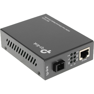 Медиаконвертер TP-Link MC112CS, 100 Мбит/с, одномодовое SC, Tx 1310 нм, до 20 км